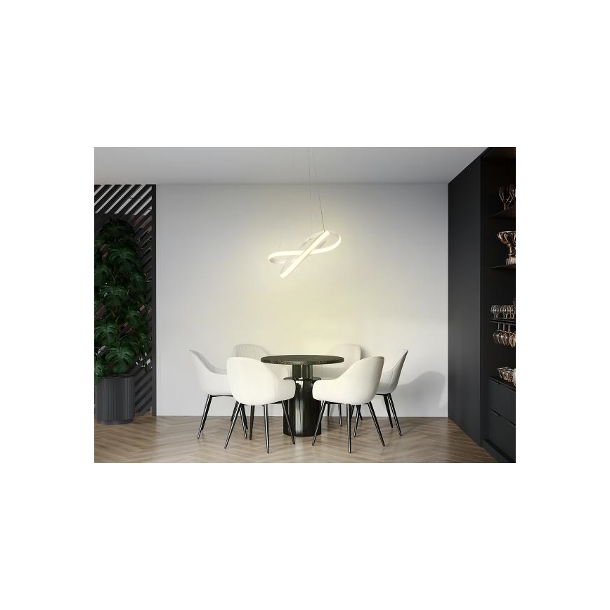 LED Żyrandol ściemnialny na lince LED/70W/230V 3000-6500K biały + pilot zdalnego sterowania