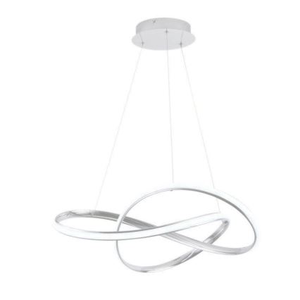LED Żyrandol ściemnialny na lince LED/70W/230V 3000-6500K śr. 60 cm biały + zdalne sterowanie