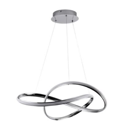 LED Żyrandol ściemnialny na lince LED/70W/230V 3000-6500K śr. 60 cm chrom błyszczący + zdalne sterowanie