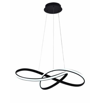 LED Żyrandol ściemnialny na lince LED/70W/230V 3000-6500K śr. 60 cm czarny + zdalne sterowanie