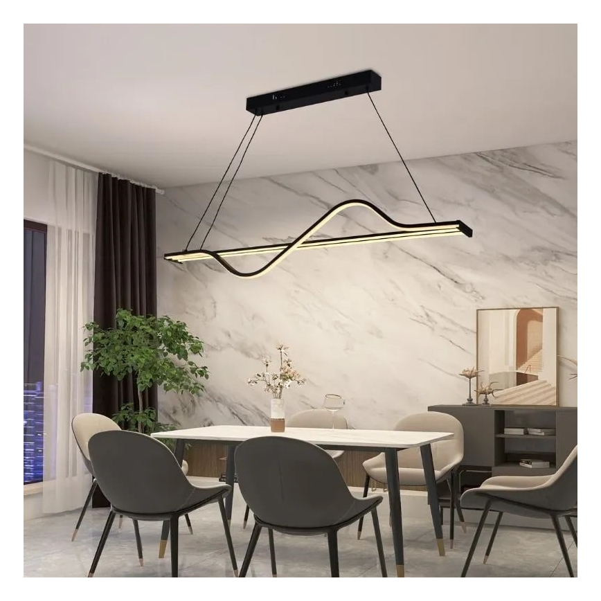LED Żyrandol ściemnialny na lince LED/70W/230V 3000-6500K + pilot zdalnego sterowania