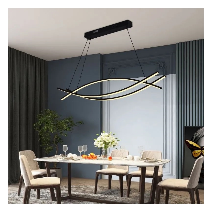 LED Żyrandol ściemnialny na lince LED/70W/230V 3000-6500K + pilot zdalnego sterowania