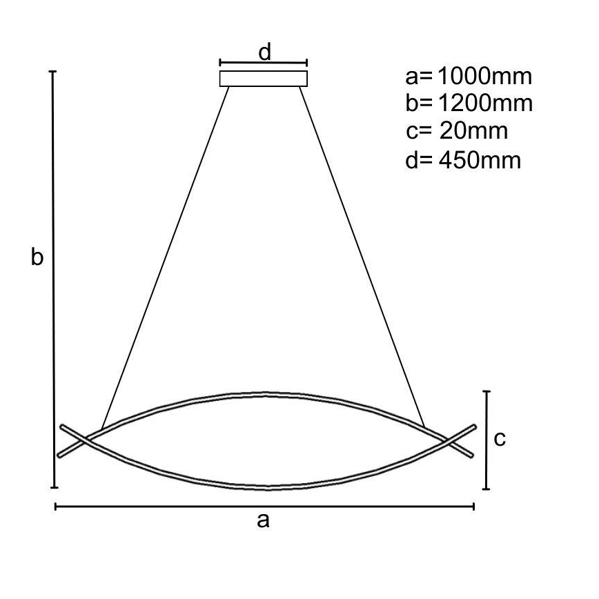 LED Żyrandol ściemnialny na lince LED/70W/230V 3000-6500K + pilot zdalnego sterowania