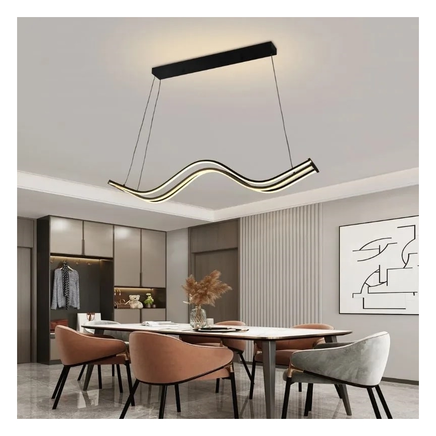 LED Żyrandol ściemnialny na lince LED/70W/230V 3000-6500K + pilot zdalnego sterowania