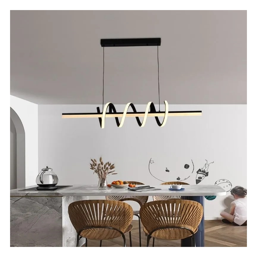 LED Żyrandol ściemnialny na lince LED/70W/230V 3000-6500K + pilot zdalnego sterowania