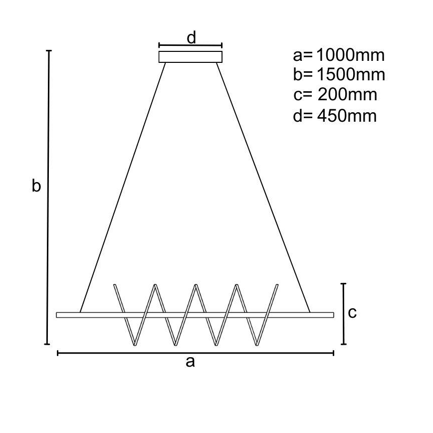 LED Żyrandol ściemnialny na lince LED/70W/230V 3000-6500K + pilot zdalnego sterowania