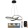 LED Żyrandol ściemnialny na lince LED/70W/230V 3000-6500K śr. 55 cm + zdalne sterowanie