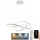 LED Żyrandol ściemnialny na lince LED/70W/230V 3000-6500K śr. 60 cm biały + zdalne sterowanie