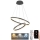 LED Żyrandol ściemnialny na lince LED/70W/230V 3000-6500K śr. 60 cm + zdalne sterowanie