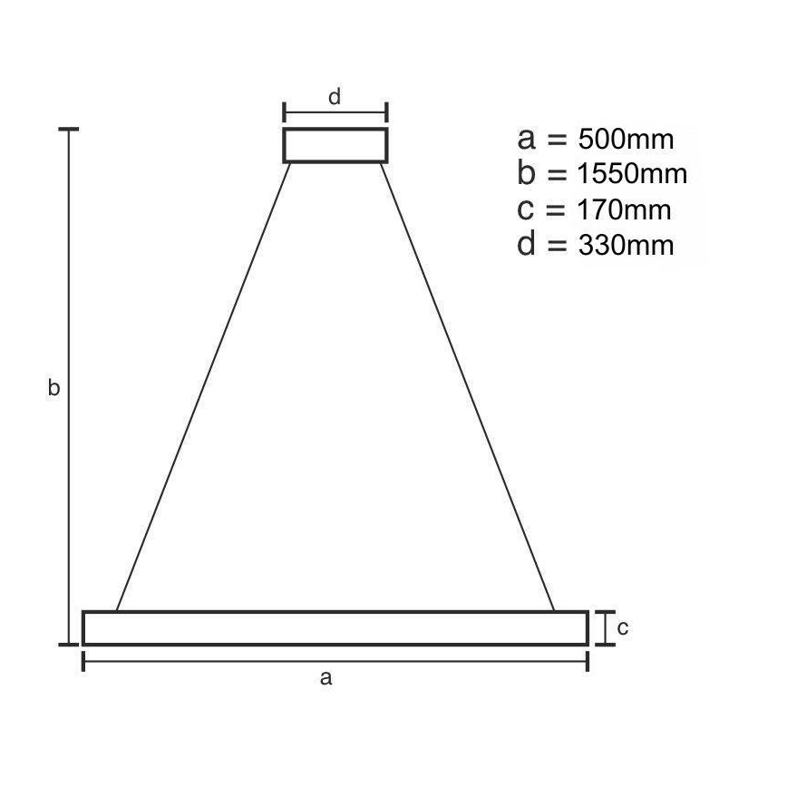 LED Ściemnialny żyrandol kryształowy na lince LED/70W/230V 3000-6500K złoty + pilot zdalnego sterowania