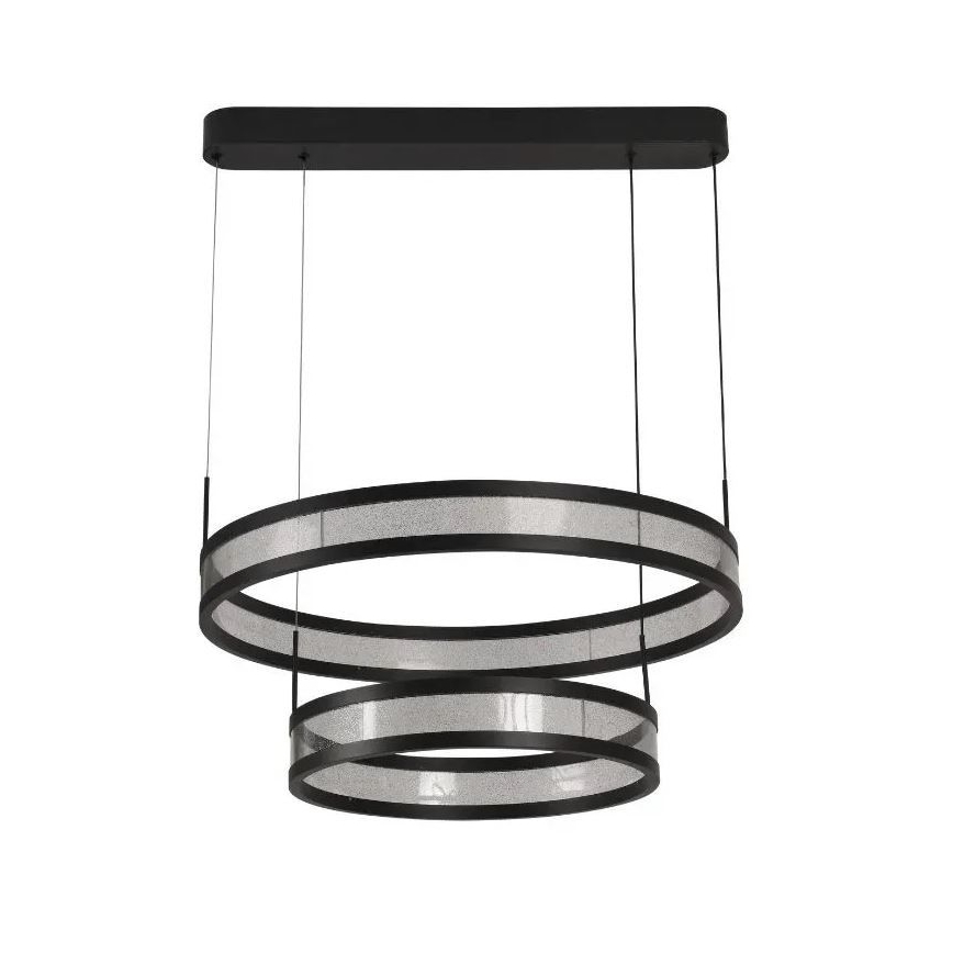LED Żyrandol ściemnialny na lince LED/70W/230V 3000-6500K śr. 60 cm czarny + zdalne sterowanie