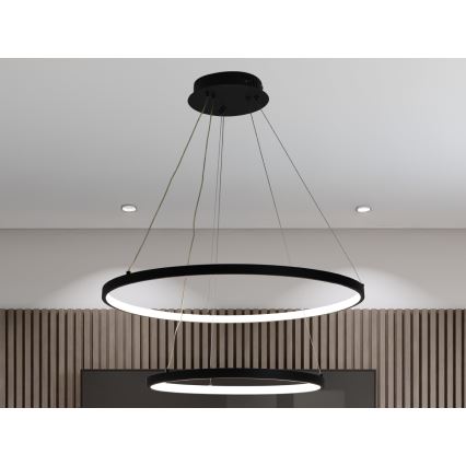 LED Żyrandol ściemnialny na lince LED/75W/230V 3000-6500K śr. 60 cm + zdalne sterowanie