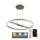 LED Żyrandol ściemnialny na lince LED/75W/230V 3000-6500K + pilot zdalnego sterowania