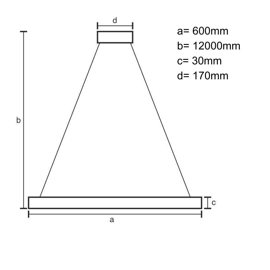 LED Żyrandol ściemnialny na lince LED/75W/230V 3000-6500K + pilot zdalnego sterowania