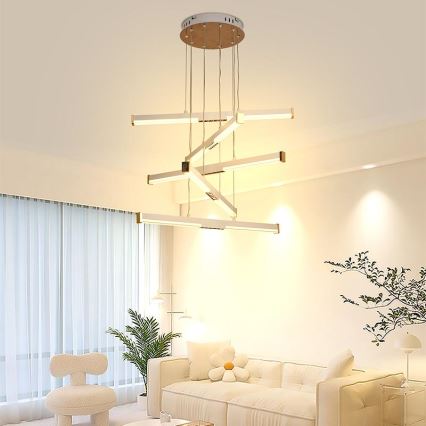 LED Żyrandol ściemnialny na lince LED/75W/230V 3000-6500K + pilot zdalnego sterowania