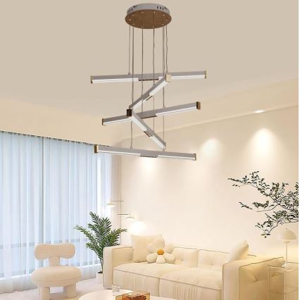LED Żyrandol ściemnialny na lince LED/75W/230V 3000-6500K + pilot zdalnego sterowania