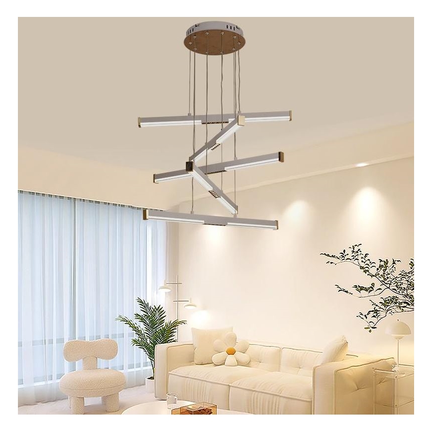 LED Żyrandol ściemnialny na lince LED/75W/230V 3000-6500K + pilot zdalnego sterowania