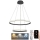 LED Żyrandol ściemnialny na lince LED/75W/230V 3000-6500K śr. 60 cm + zdalne sterowanie