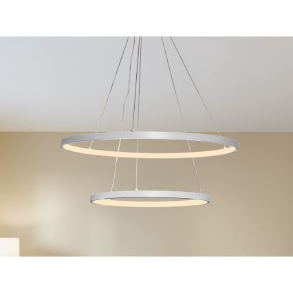 LED Żyrandol ściemnialny na lince LED/75W/230V 3000-6500K śr. 60 cm + zdalne sterowanie