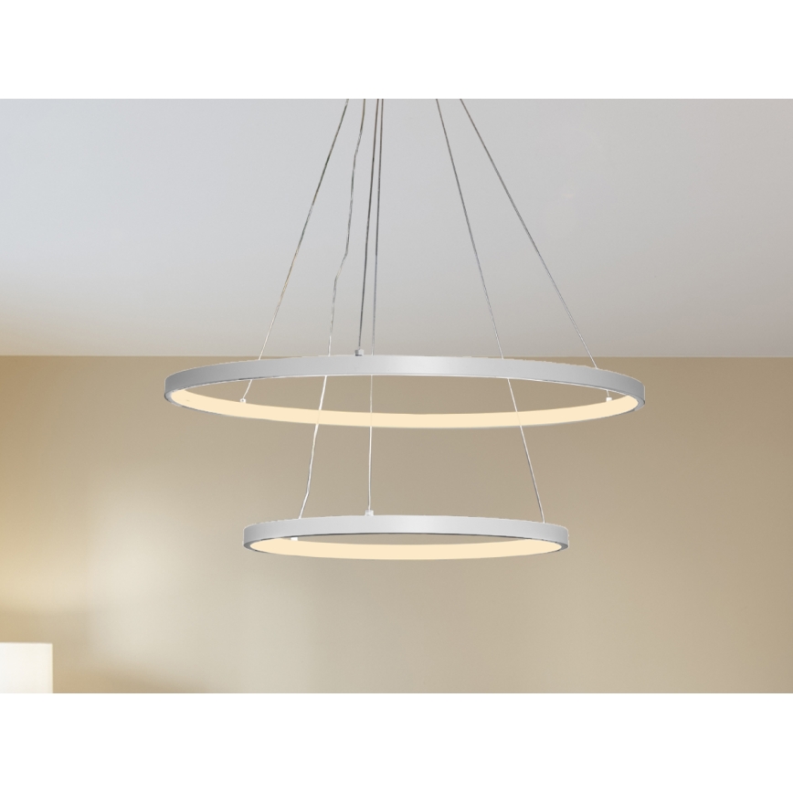 LED Żyrandol ściemnialny na lince LED/75W/230V 3000-6500K śr. 60 cm + zdalne sterowanie