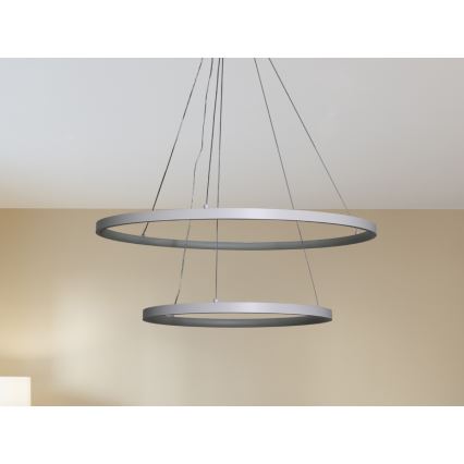 LED Żyrandol ściemnialny na lince LED/75W/230V 3000-6500K śr. 60 cm + zdalne sterowanie