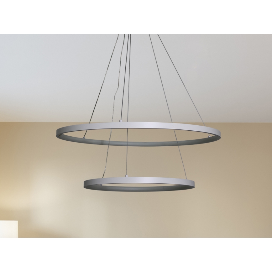 LED Żyrandol ściemnialny na lince LED/75W/230V 3000-6500K śr. 60 cm + zdalne sterowanie