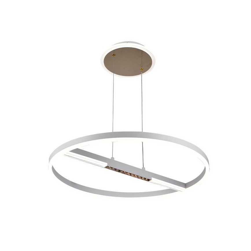 LED Żyrandol ściemnialny na lince LED/75W/230V 3000-6500K śr. 60 cm + zdalne sterowanie