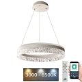 LED Żyrandol ściemnialny na lince LED/80W/230V 3000-6500K biały + pilot zdalnego sterowania