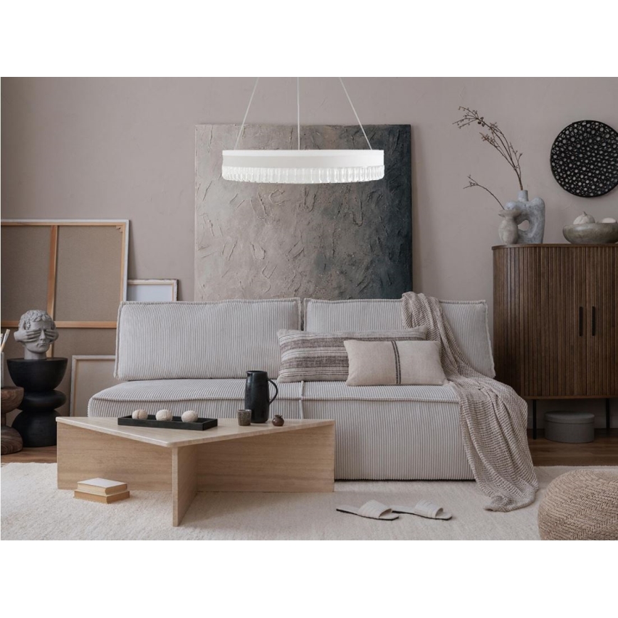 LED Ściemnialny kryształowy żyrandol na lince LED/80W/230V 3000-6500K biały + zdalne sterowanie