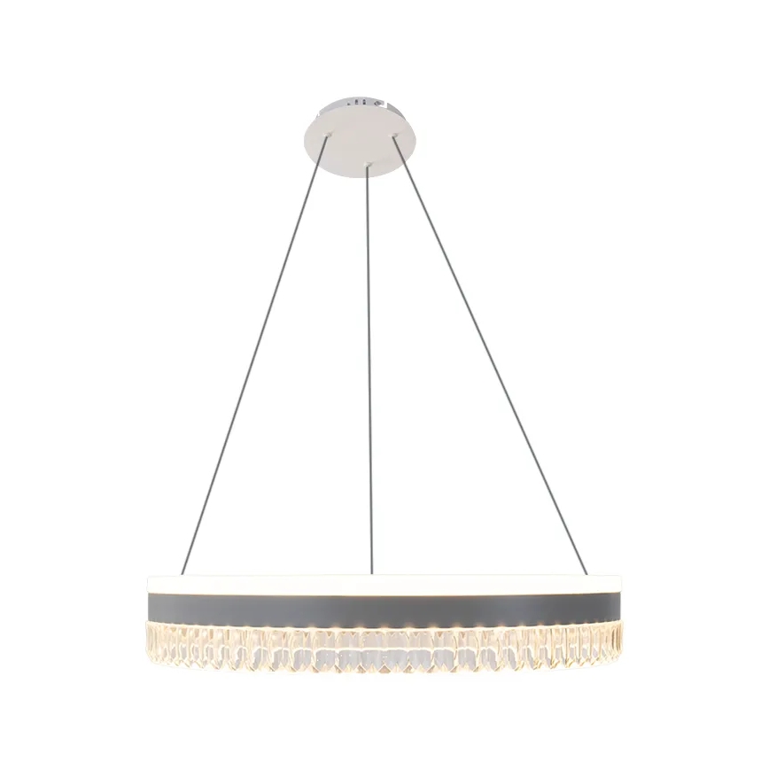 LED Ściemnialny kryształowy żyrandol na lince LED/80W/230V 3000-6500K biały + zdalne sterowanie