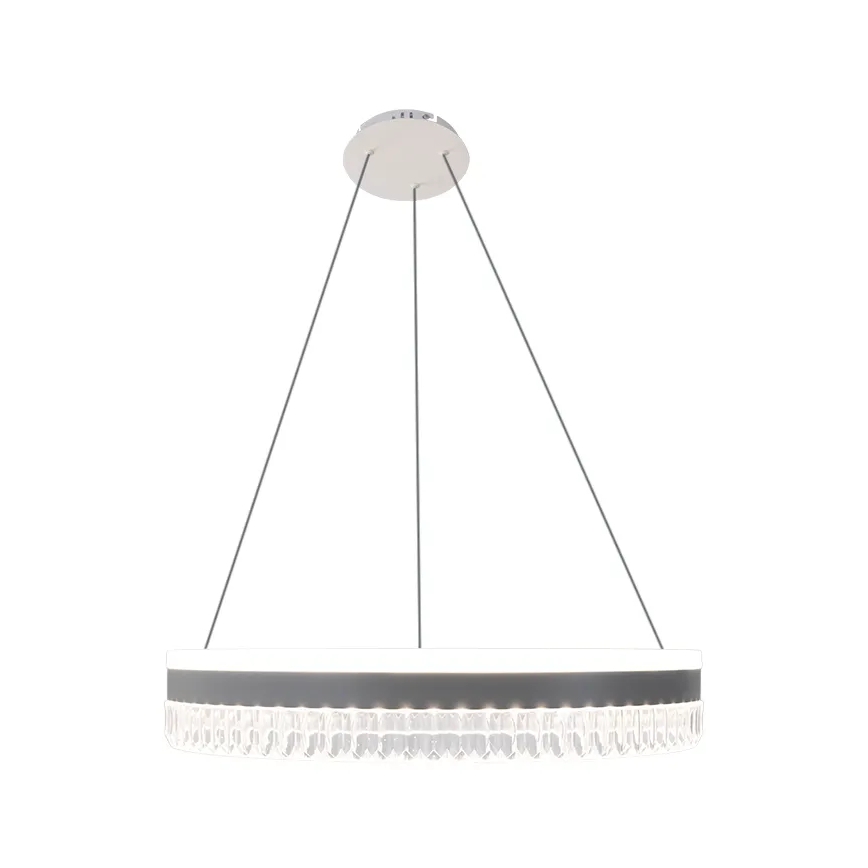 LED Ściemnialny kryształowy żyrandol na lince LED/80W/230V 3000-6500K biały + zdalne sterowanie