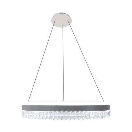 LED Ściemnialny kryształowy żyrandol na lince LED/80W/230V 3000-6500K biały + zdalne sterowanie