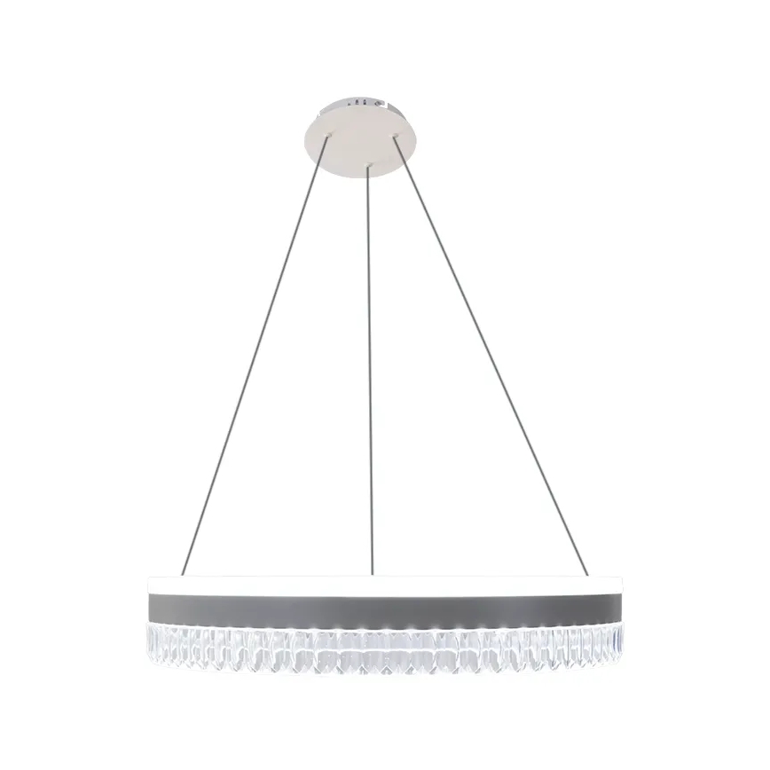LED Ściemnialny kryształowy żyrandol na lince LED/80W/230V 3000-6500K biały + zdalne sterowanie