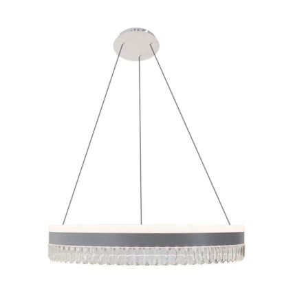LED Ściemnialny kryształowy żyrandol na lince LED/80W/230V 3000-6500K biały + zdalne sterowanie