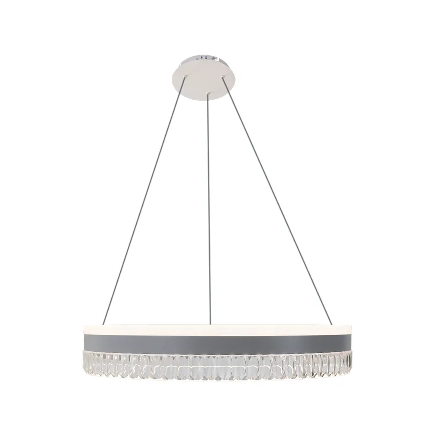 LED Ściemnialny kryształowy żyrandol na lince LED/80W/230V 3000-6500K biały + zdalne sterowanie