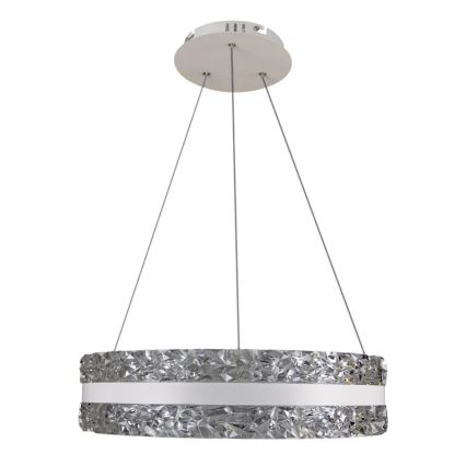 LED Ściemnialny kryształowy żyrandol na lince LED/80W/230V 3000-6500K biały + zdalne sterowanie