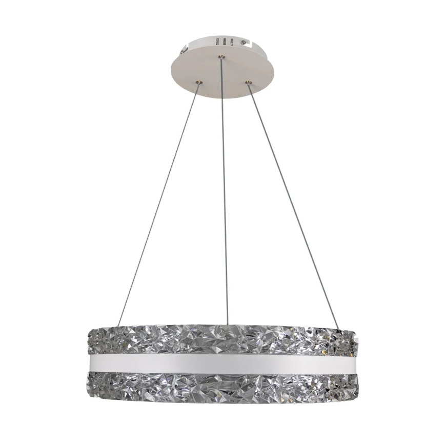 LED Ściemnialny kryształowy żyrandol na lince LED/80W/230V 3000-6500K biały + zdalne sterowanie