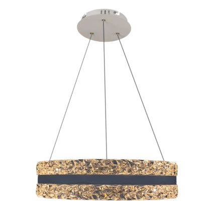 LED Ściemnialny kryształowy żyrandol na lince LED/80W/230V 3000-6500K biały + zdalne sterowanie