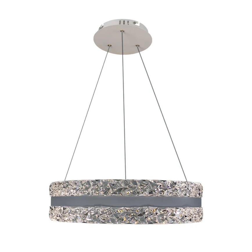 LED Ściemnialny kryształowy żyrandol na lince LED/80W/230V 3000-6500K biały + zdalne sterowanie