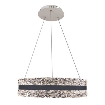LED Ściemnialny kryształowy żyrandol na lince LED/80W/230V 3000-6500K biały + zdalne sterowanie