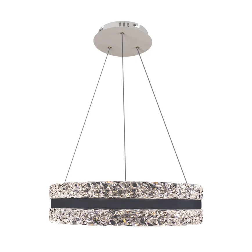 LED Ściemnialny kryształowy żyrandol na lince LED/80W/230V 3000-6500K biały + zdalne sterowanie