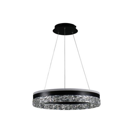 LED Żyrandol ściemnialny na lince LED/80W/230V 3000-6500K czarny + pilot zdalnego sterowania