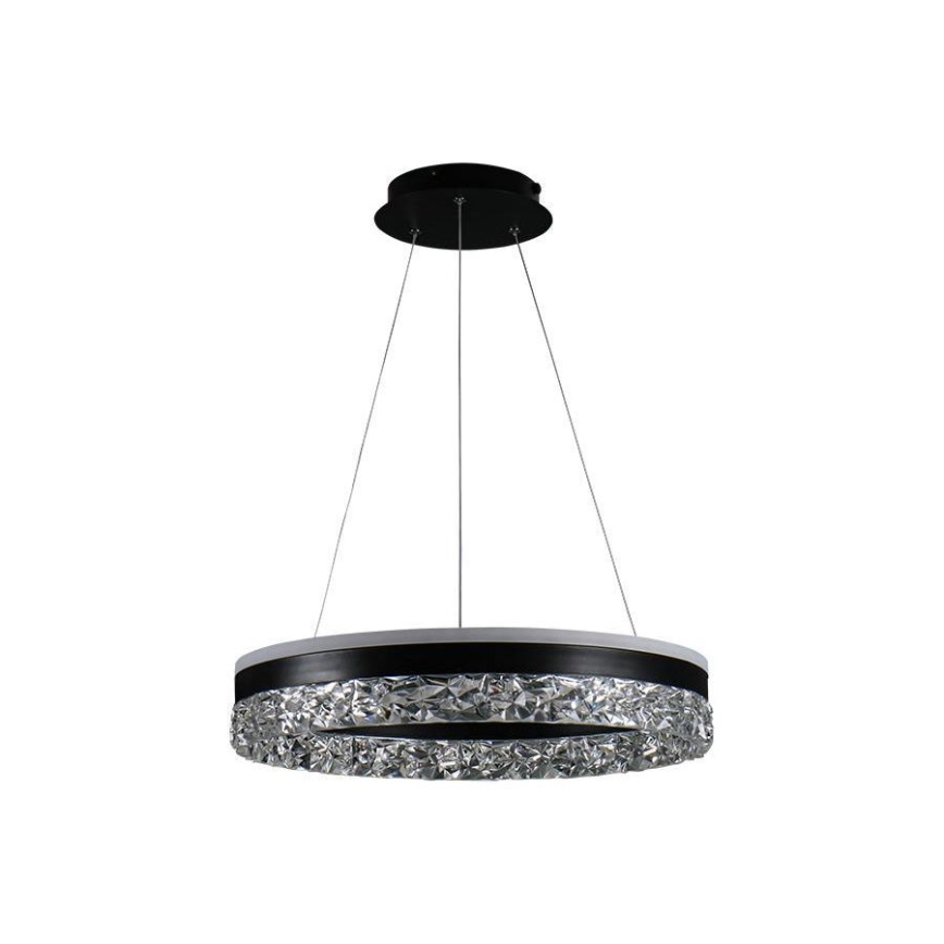 LED Żyrandol ściemnialny na lince LED/80W/230V 3000-6500K czarny + pilot zdalnego sterowania