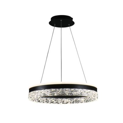 LED Żyrandol ściemnialny na lince LED/80W/230V 3000-6500K czarny + pilot zdalnego sterowania