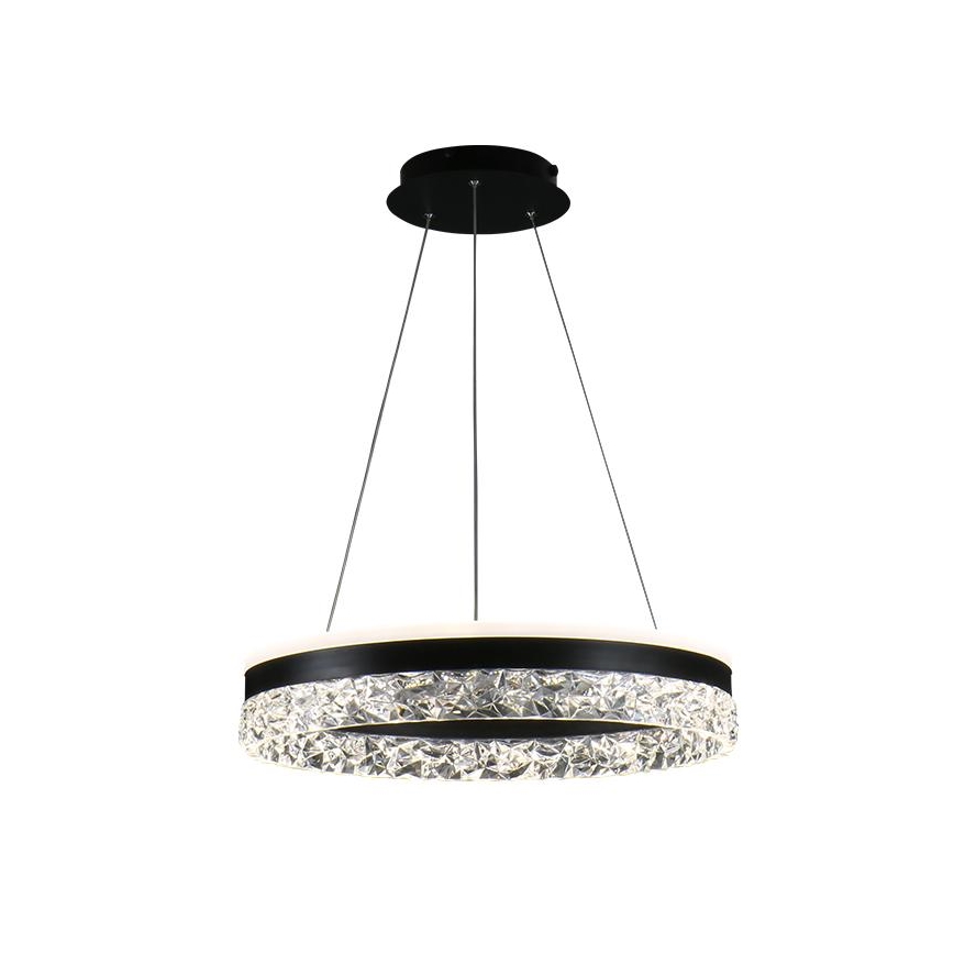 LED Żyrandol ściemnialny na lince LED/80W/230V 3000-6500K czarny + pilot zdalnego sterowania