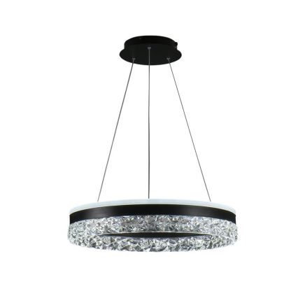 LED Żyrandol ściemnialny na lince LED/80W/230V 3000-6500K czarny + pilot zdalnego sterowania