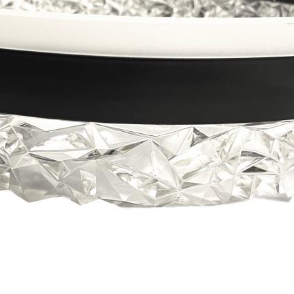 LED Żyrandol ściemnialny na lince LED/80W/230V 3000-6500K czarny + pilot zdalnego sterowania