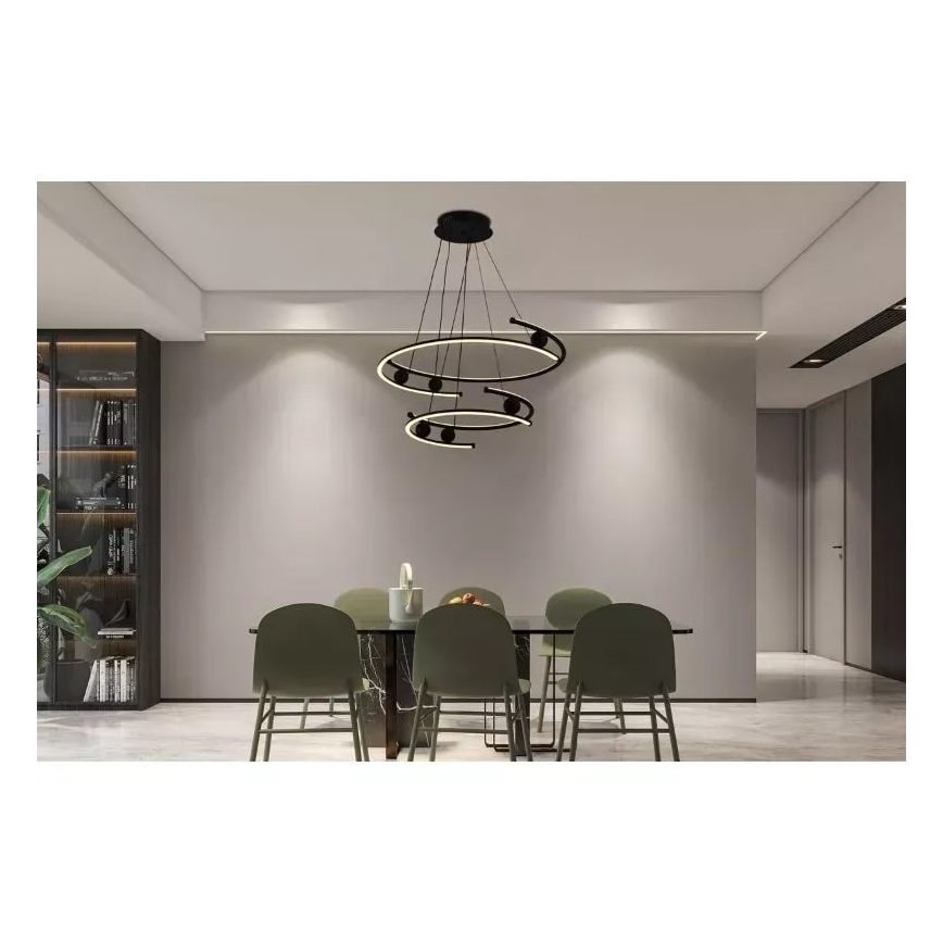 LED Żyrandol ściemnialny na lince LED/80W/230V 3000-6500K + pilot zdalnego sterowania