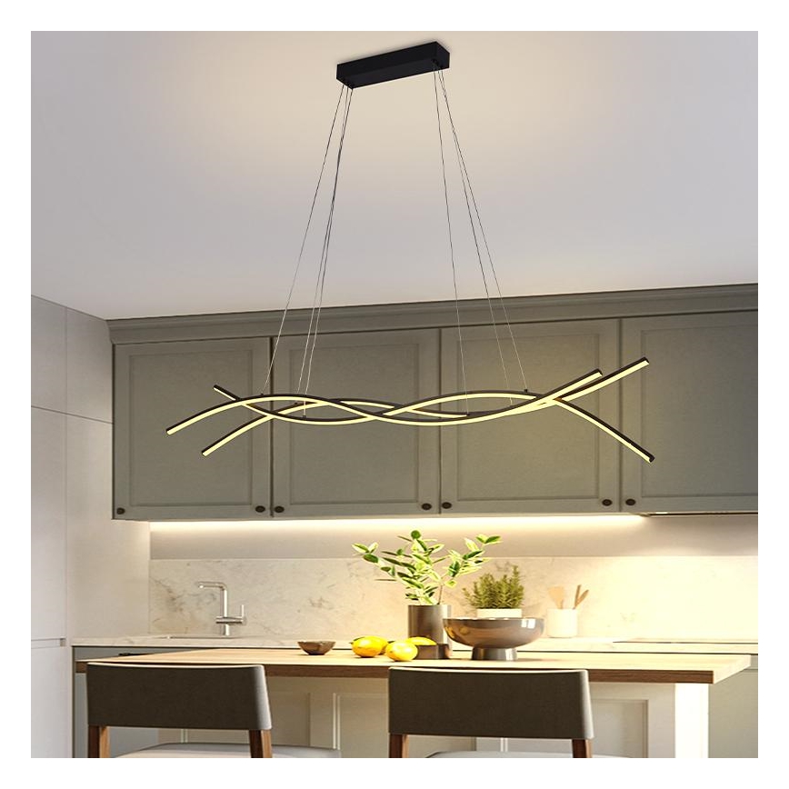 LED Żyrandol ściemnialny na lince LED/80W/230V 3000-6500K + pilot zdalnego sterowania