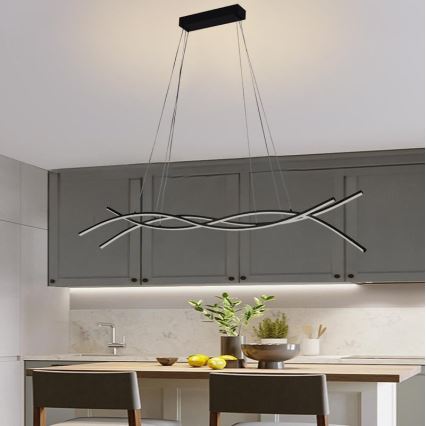 LED Żyrandol ściemnialny na lince LED/80W/230V 3000-6500K + pilot zdalnego sterowania